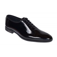 Pantofi eleganti barbati pentru evenimente, piele naturala negru lac – GKR Top